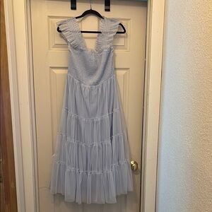 Listicle Light Blue Midi Dress